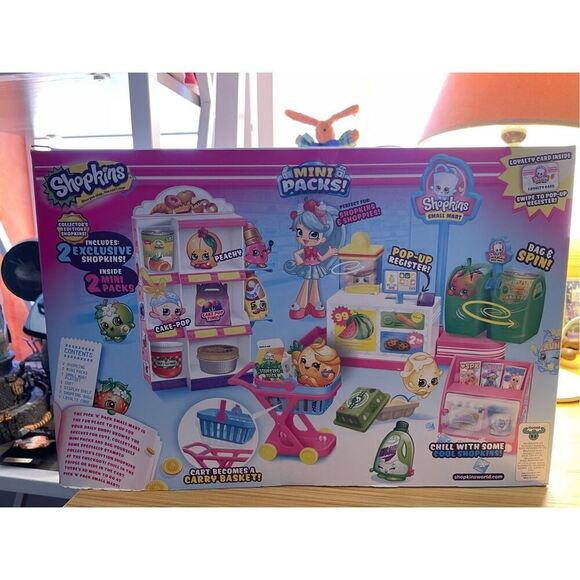 NEW! Shopkins Pick N Pack Small Mart Grocery Store Playset Collectors Edition NI - Picture 9 of 13